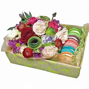 Подарочная коробочка. Печенье "Макарон"